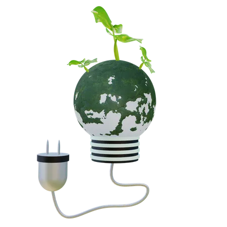 Green Energy  3D Icon