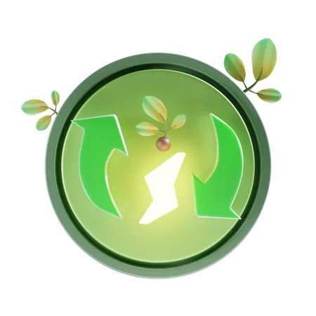 Renewable Energy 3 D Icon Illustration 3D Icon