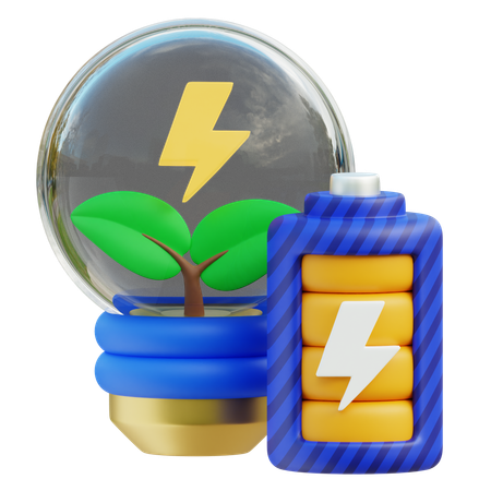 친환경 에너지  3D Icon