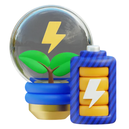 친환경 에너지  3D Icon