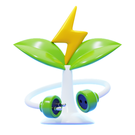 グリーンエネルギー  3D Icon