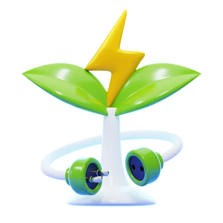 グリーンエネルギー  3D Icon