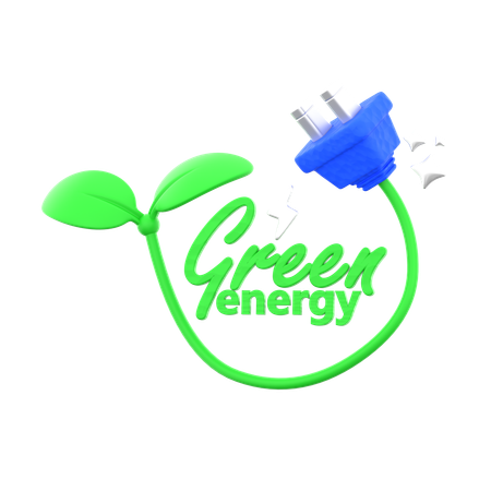 Green Energy  3D Icon