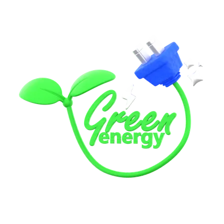 Green Energy  3D Icon