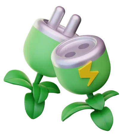 Green Energy  3D Icon