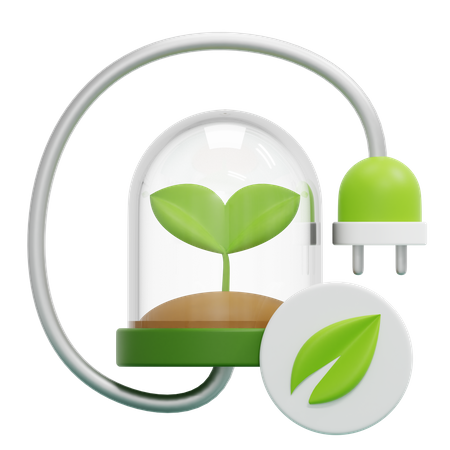 Green Energy  3D Icon