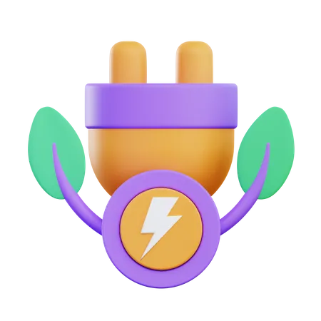 Green Energy  3D Icon