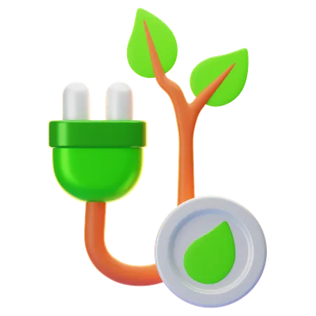 Green Energy  3D Icon