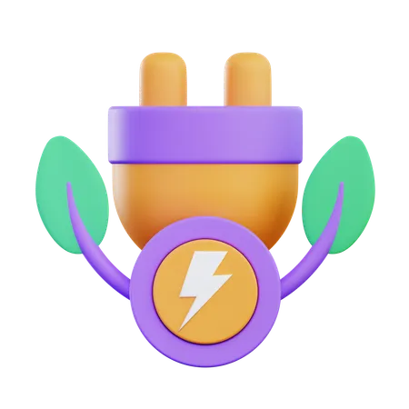 Green Energy  3D Icon