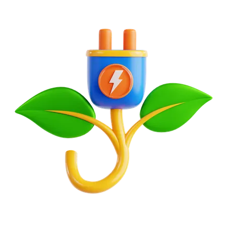 Green Energy  3D Icon