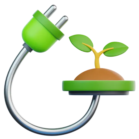 Green Energy  3D Icon