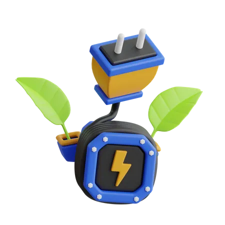 Green Energy  3D Icon