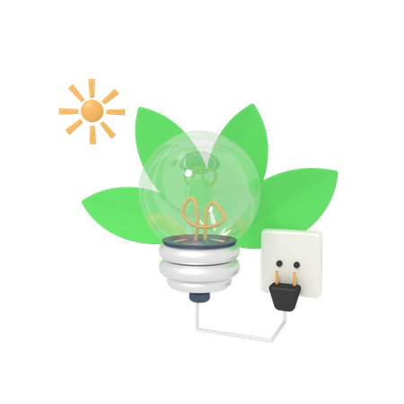 Green Energy  3D Icon