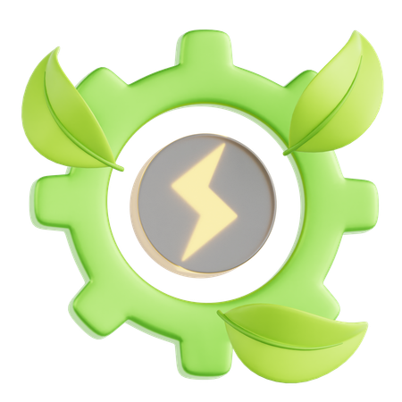 Green Energy  3D Icon