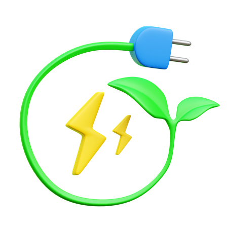 Green Energy  3D Icon