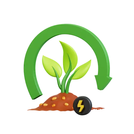 Green Energy  3D Icon