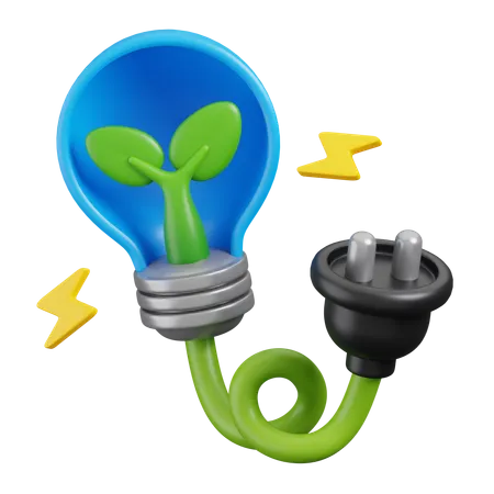 Green Energy  3D Icon