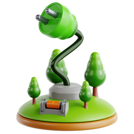 Green Energy  3D Icon