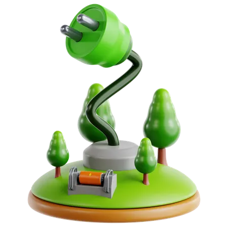Green Energy  3D Icon
