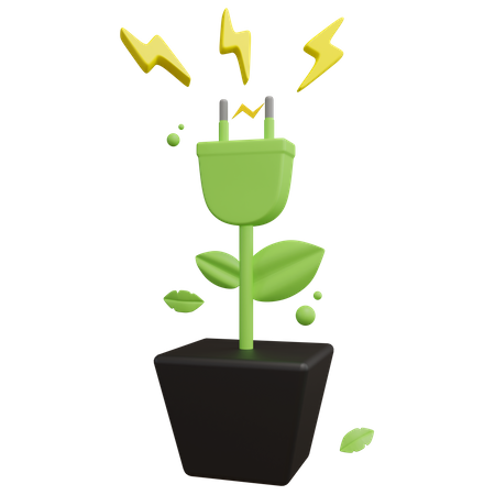 Green Energy  3D Icon