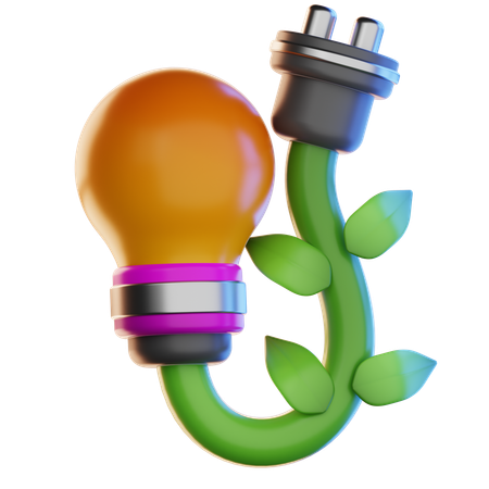 Green energy  3D Icon