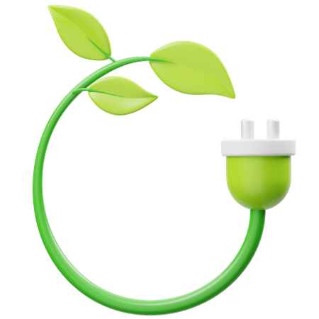 Green Energy 3D Icon