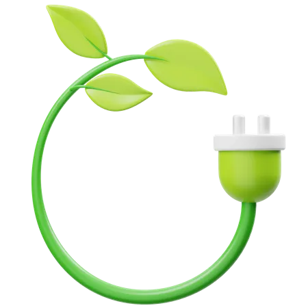 Green Energy 3D Icon