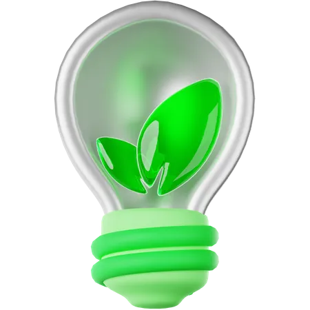 Green Energy 3 D Icon 3D Icon