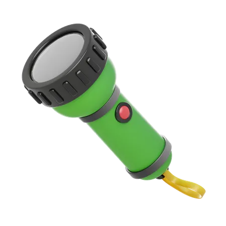 Green Flashlight  3D Icon