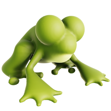 Green Frog  3D Icon