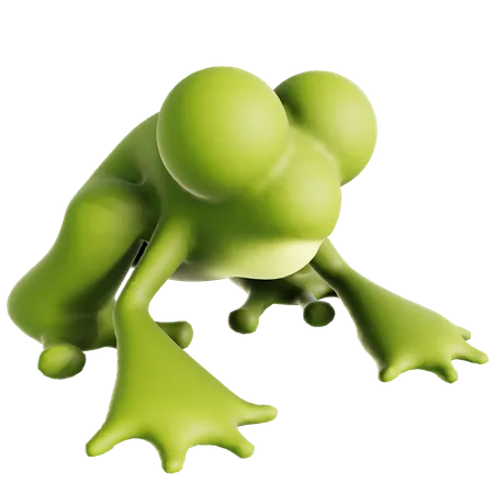 Green Frog  3D Icon