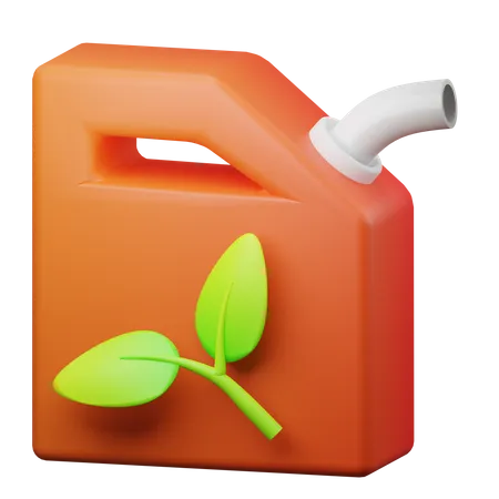 Green Fuel  3D Illustration