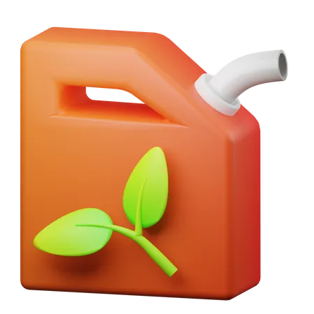 Green Fuel 3D Illustration