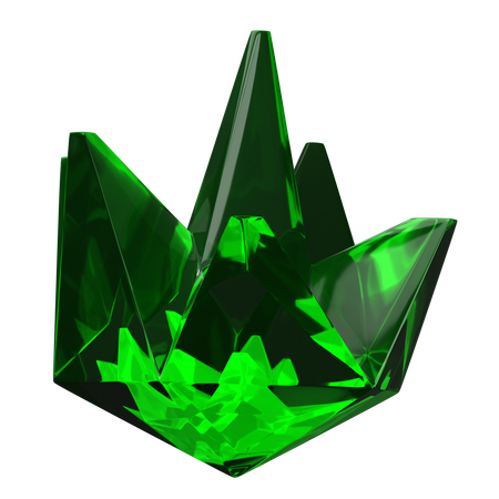 Green Gem  3D Icon