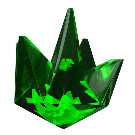 Green Gem  3D Icon