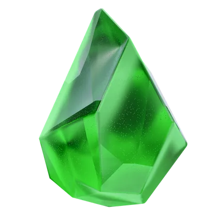 Green Gemstone  3D Icon