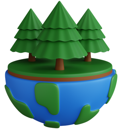 Green Globe  3D Icon