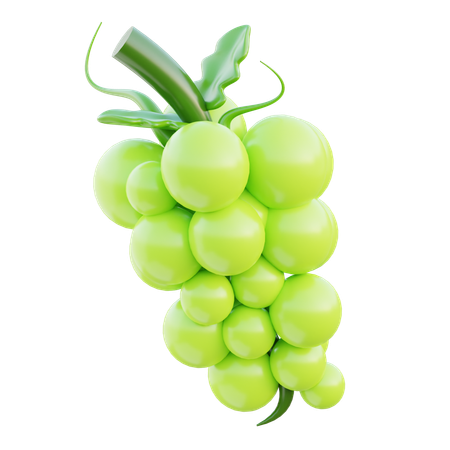 Green Grape  3D Icon