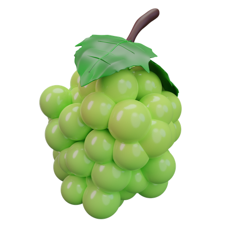 Green Grape  3D Icon