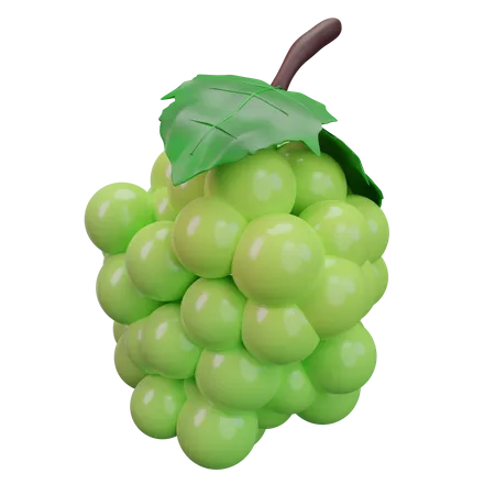 Green Grape  3D Icon