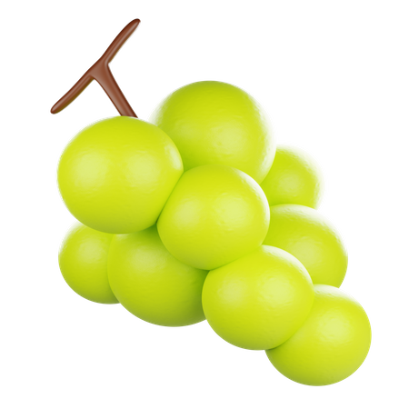 Green Grape  3D Icon