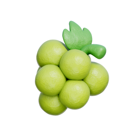 Green Grape  3D Icon