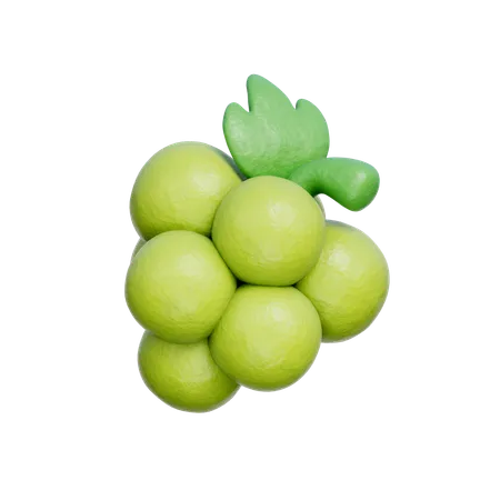 Green Grape  3D Icon