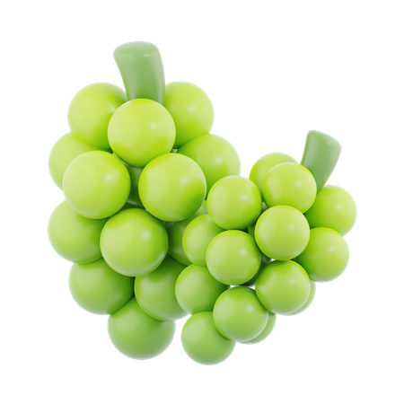 Green Grape  3D Icon