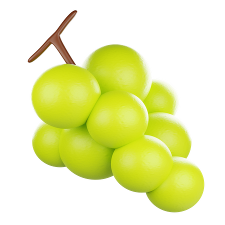 Green Grape 3D Icon