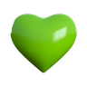 green heart emoji 3d