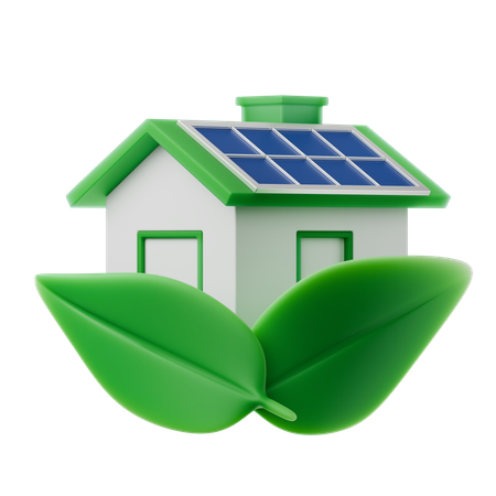 Green Home  3D Icon