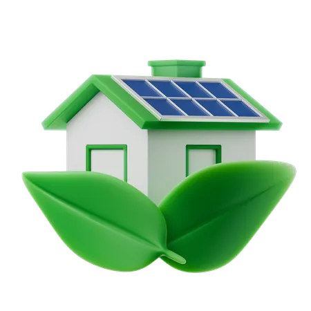 Green Home  3D Icon