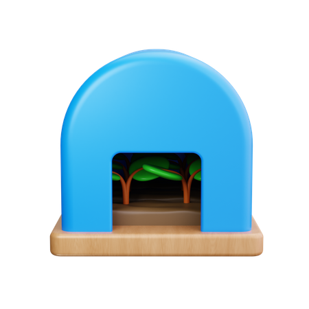 グリーンハウス  3D Icon