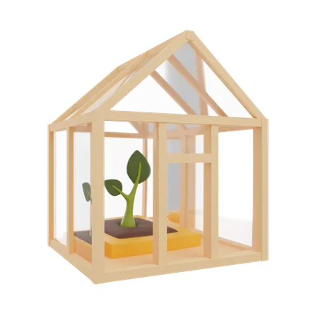 Green House  3D Icon